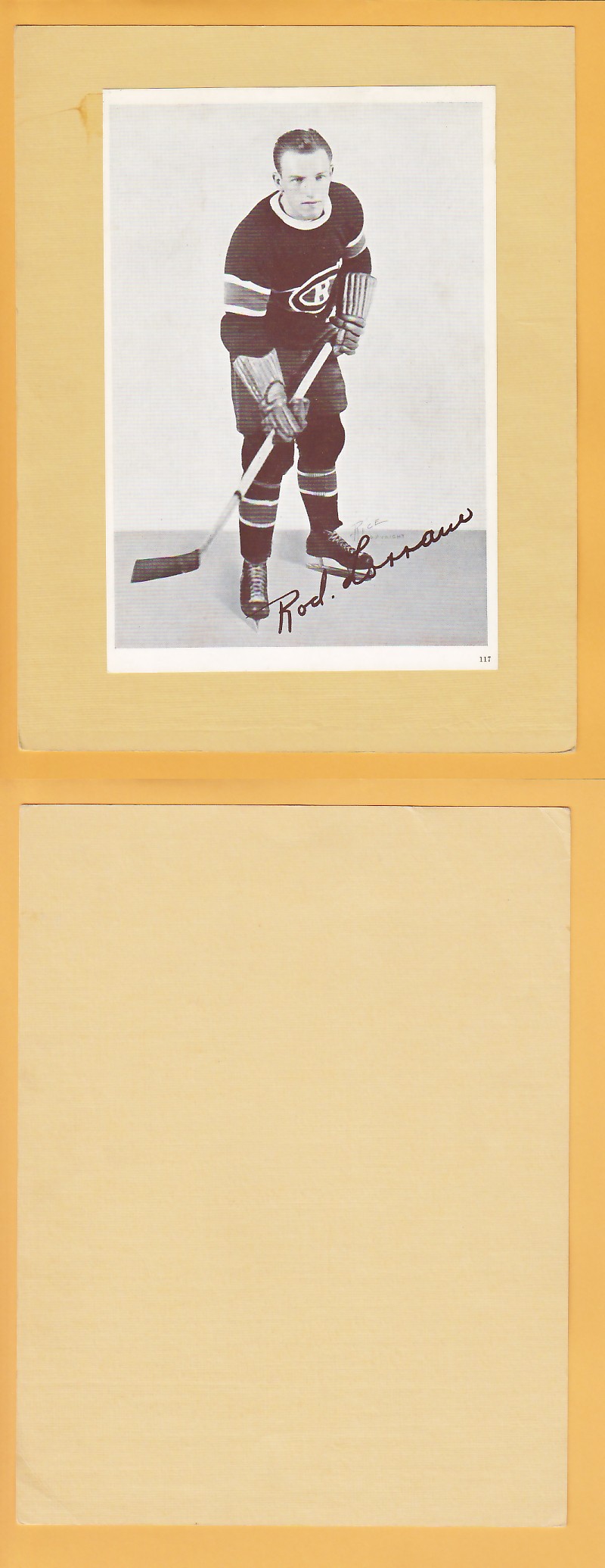 1935-40 CROWN BRAND PHOTO #117 ROD LORRAINE photo 1935-40 CROWN BRAND PHOTO #117 ROD LORRAINE photo